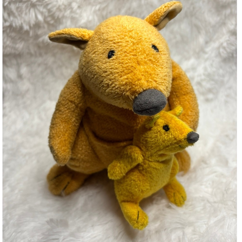 Manhattan Toy Mamatot Kangaroo Mother & Baby Joey Magnetic Plush 106430 Vintage